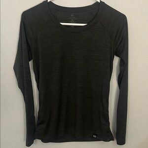 Women's Black/Gray Long Sleeve Top